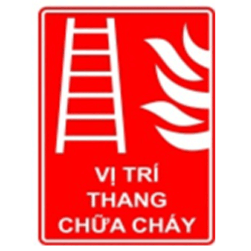 Bảng vị trí thang chữa cháy thoát hiểm